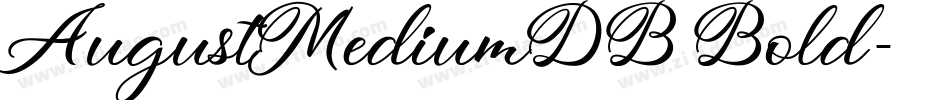 AugustMediumDB Bold字体转换